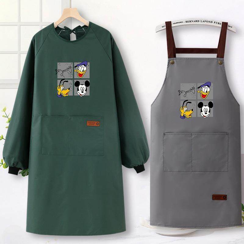 罩衣女长袖围裙防水家用厨房冬季新款穿的工作服做饭大褂男士衣服,家庭/个人清洁工具,围裙套装,淘宝优惠券,粉丝福利购,淘宝优惠卷