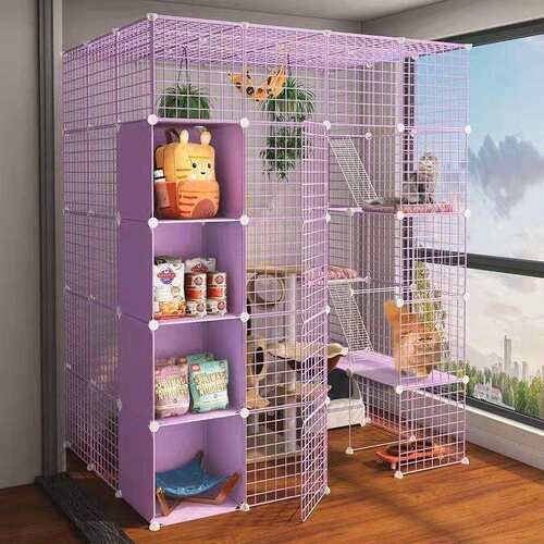 猫笼子家用大号猫窝别墅三层猫舍小猫的房子两层猫屋猫咪用品