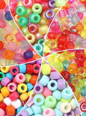 Hair beads pony beads hole Plastic Hair Bead Accessories