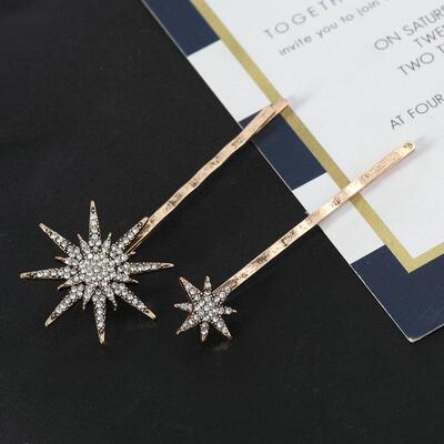 Women Side Clip Hair Barrettes Hair Accessories 3D Geometric