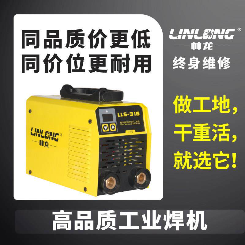 林龙315 电焊机220V可携式两用自动家用小型全铜工业级手提式200A