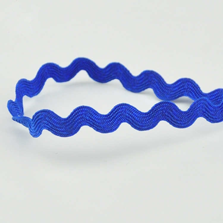 带5mm 边带水浪宽边窗帘 曲波浪形花边装饰批发供应衣服厂家彩色s