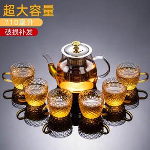 家用大容量泡茶壶喝茶杯组合办公会客单壶 星选玻璃功夫茶具套装