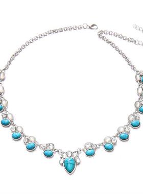Ethnic Style choker Fashion Boho Flower Necklace波西米亚项炼