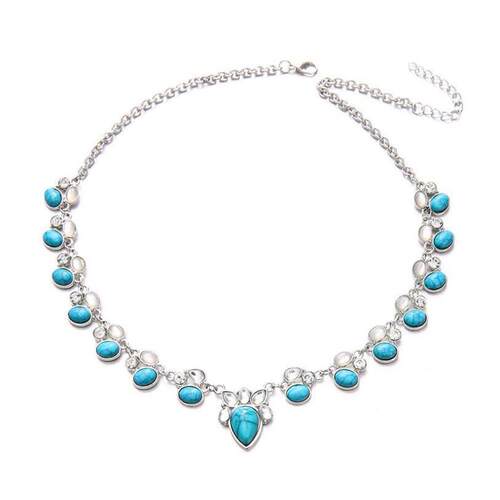 Ethnic Style choker Fashion Boho Flower Necklace波西米亚项炼