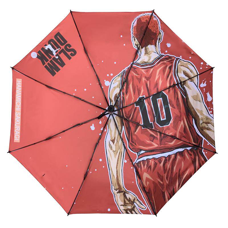 正品灌篮高手晴雨伞樱木花道川流枫动男漫边黑胶遮阳自动周伞女礼