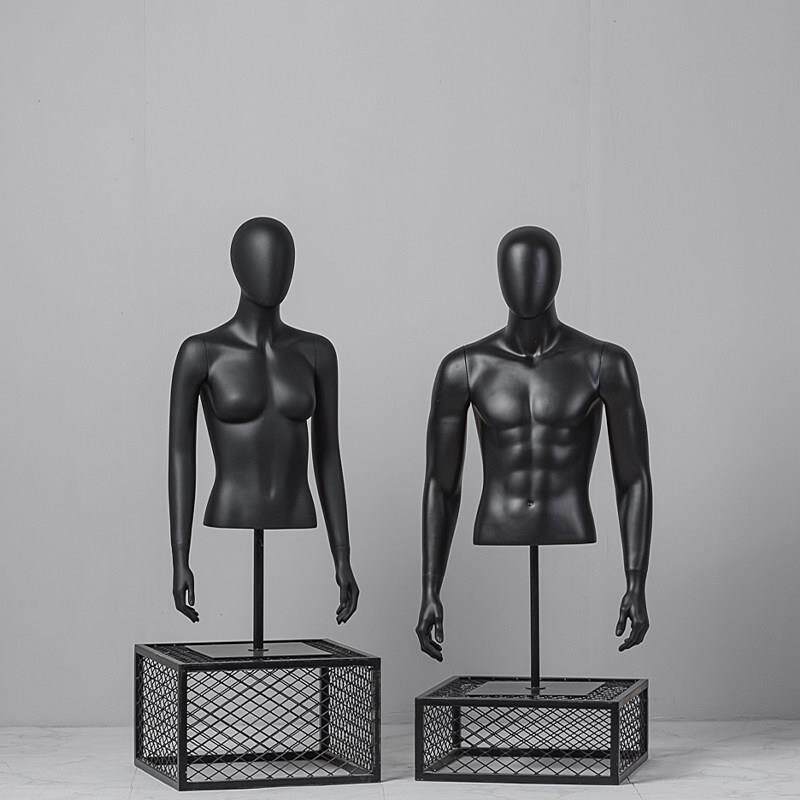 半身模特道具男台模女展示架男装服装店假人体上半身女装模特架子
