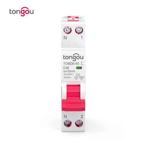 tongouA型RCBO剩余电流断路器B曲线C曲线漏电过载保护开关1P+N极