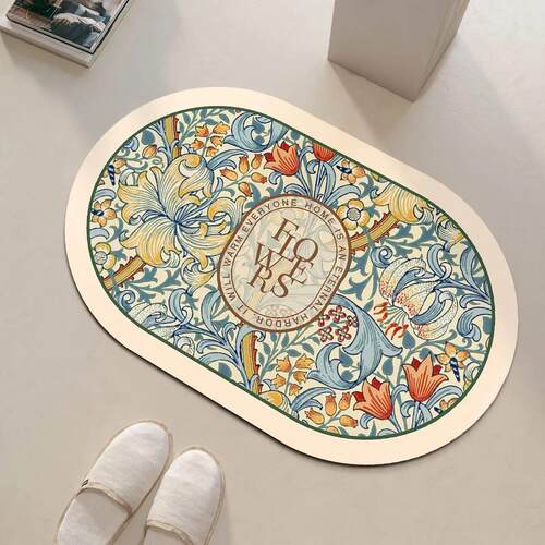 Diatomaceous Earth Bath Mat Non-slip Quick Dry Bathroom Rug
