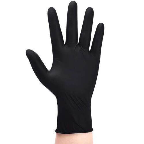 Nitrile Disposable Gloves Black 20/50/100PCS Latex Powder Fr