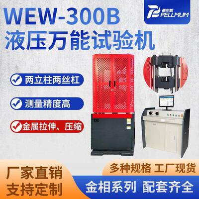 微机屏显式液压万能试验机WEW-300B金属拉力试验机屏显万能试验机