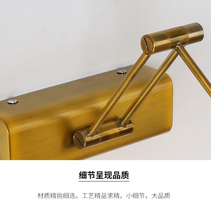 秒发现卧室灯不锈钢LED前简灯浴室柜灯约灯泡可镜折叠JQ-179伸缩