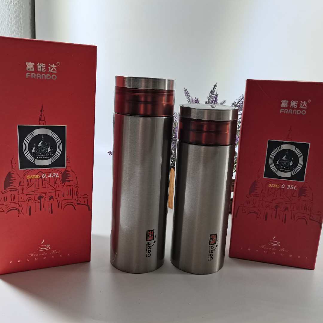 促銷！清倉富能達領(lǐng)航之星420毫升350真空不銹鋼保溫杯男女泡茶杯