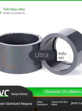 UPVC工业补芯深灰色PVC卜申变径圈补心化工管配件变径缩节耐酸碱