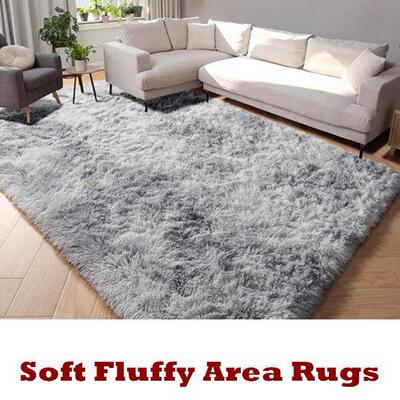 Ultra Soft Fluffy Area Rugs Carpets Bedside Floor Fuzzy Rugs