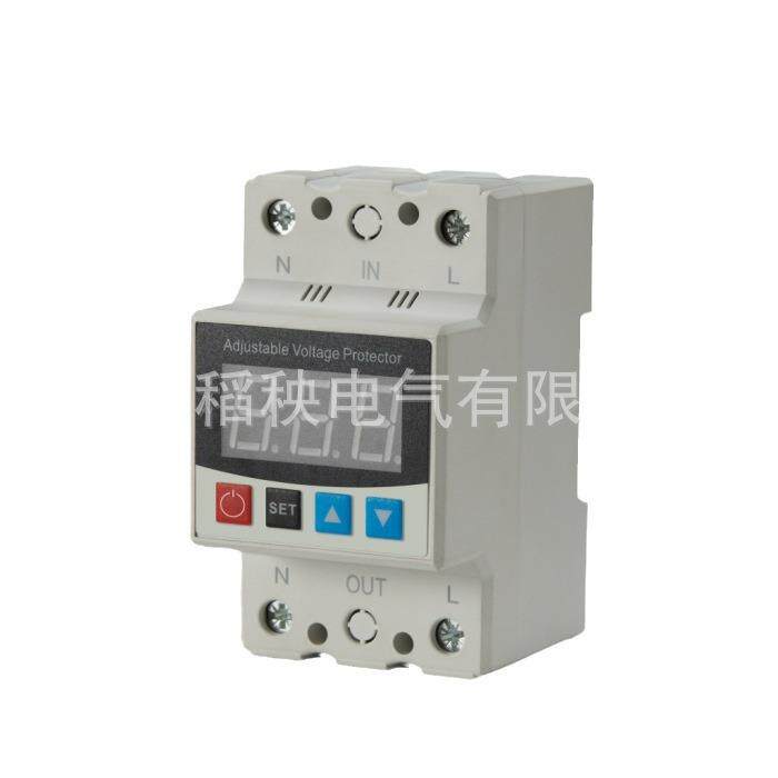 自复式可调过欠电压限电流保护器LED双显示 80A 100A 220V数显