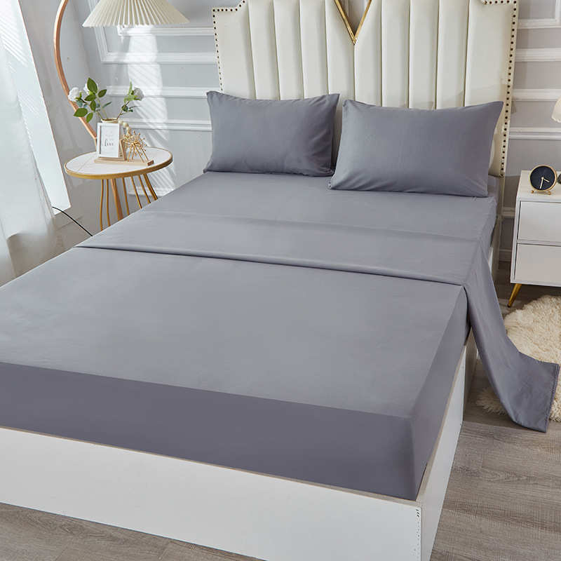 件套磨毛ebay床单外贸bed笠防水床 90g 枕套sheet三四