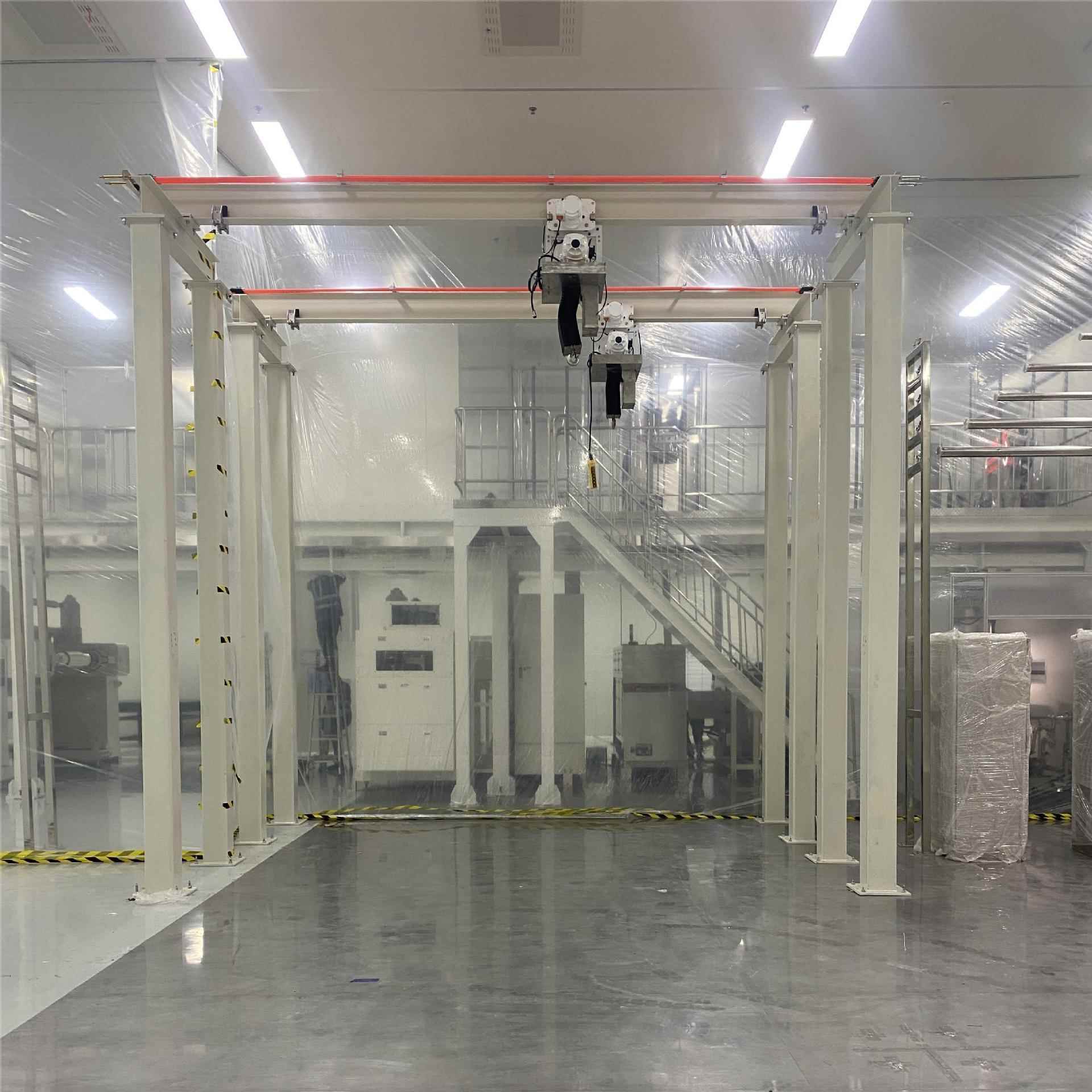 12T无尘车间 -洁净室电FKE动葫 芦HTC-SMS0101M 轨道风琴罩防护