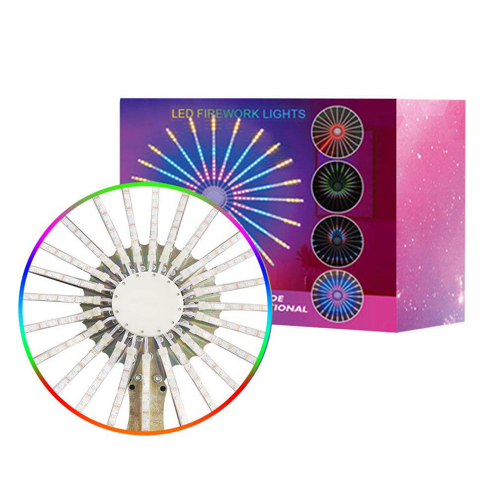 厂家直销彩色烟花灯带48种模式新款LED室内造型图案氛围灯跑马灯