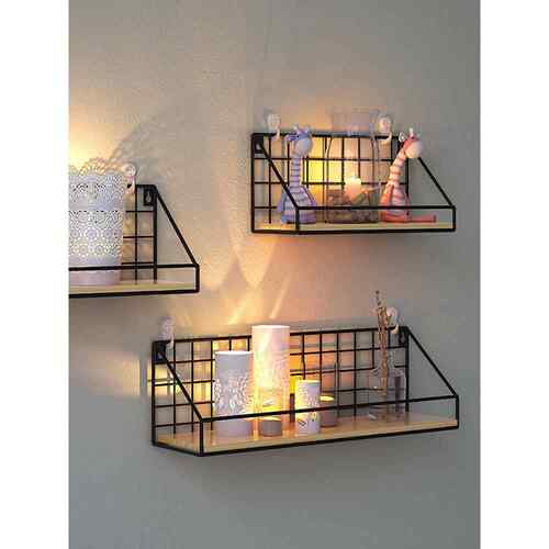 宿舍神器墙上置物架卧室墙壁铁艺壁挂篮收纳架收纳篮免打孔挂架