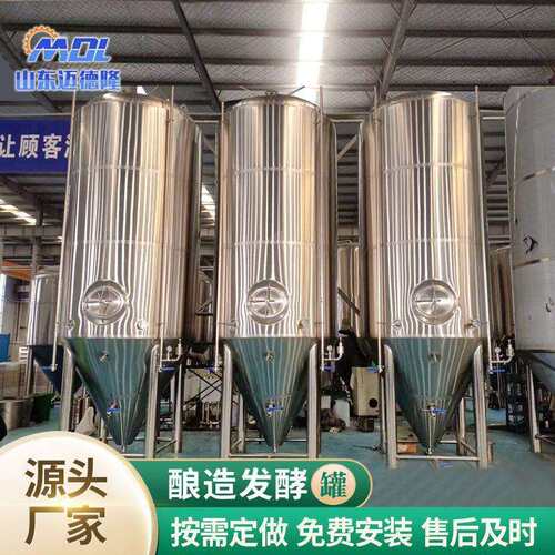 40T发酵啤酒酿罐酒全套设备啤酒糖酿酒备厂LKY家供设应酿酒设化备