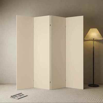 中古屏风隔断客厅高级感可折叠移动办公室简易直播背景奶油风素色