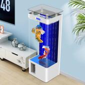 落地智能金5680鱼缸客厅用2生025新一款 过滤制氧体态玻家璃免 立式