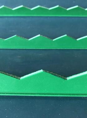 锯齿形耐挡板输送带磨型耐挡输板送带20181205无底座抗冲击用挡板