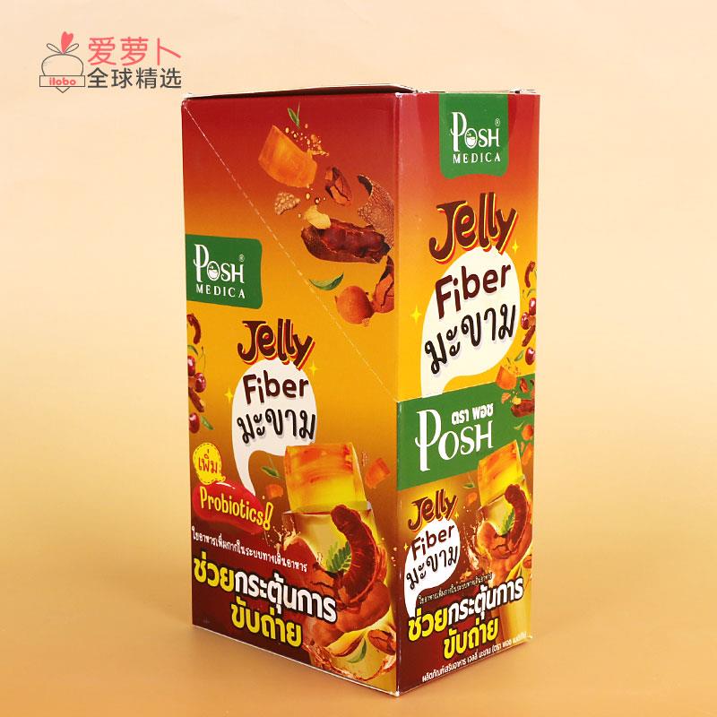 泰国Posh Jelly 罗望子葡萄味纤维酵素果冻条168g (6条*28g)