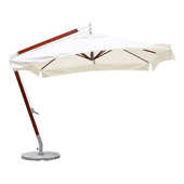 工厂生产批发庭院休闲侧立遮阳伞 3米铝合金方形带垂边豪华吊伞遮