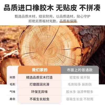 家原木风桌餐客厅用纯实木吃饭桌易方桌子四人位小简00000户型桌