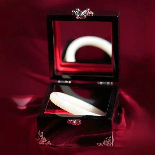 Jewelry Box Vintage Storage Bracelet Earrings Jade Ring