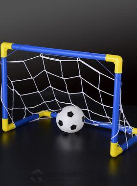 447mm Folding Mini Football Soccer Goal Post Net Set with Pu