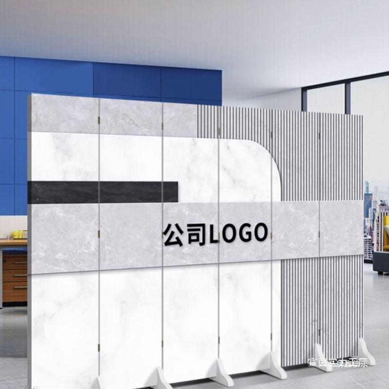 风挡屏风花格防掉落茗策平风栏栅亚克力板书房双面办公桌用品带轮
