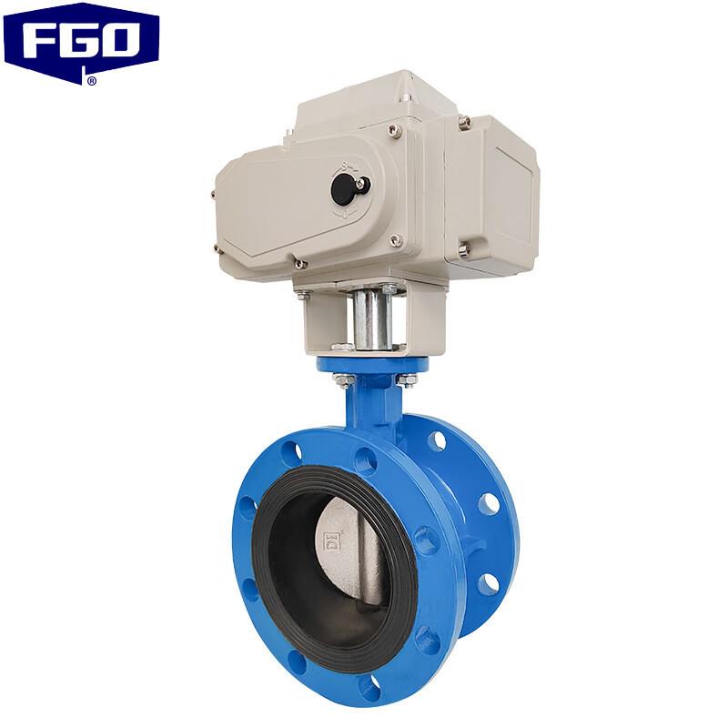 开关型法兰电动蝶阀铸钢/304/铸铁+橡胶软密封D941X-10Q