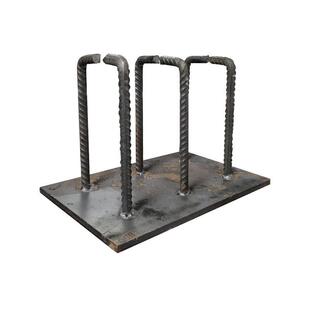 焊凳预埋件铁板焊接螺纹钢结构本色建筑幕墙钢筋钢板带腿4爪加固