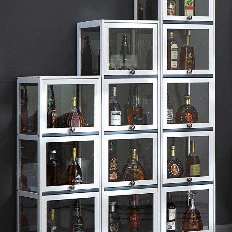 酒柜展木示柜现代简约边柜网红小式酒架欧餐靠墙PBT客厅实置物架