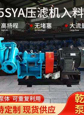 厂家65SYA压滤机入料泵高铬合金电动污泥处理泵洗煤厂喂料泵