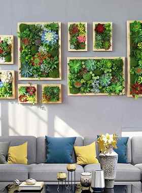 田S588绿植多壁挂肉园挂饰壁饰F7687T87体电立表箱遮挡室内植物墙