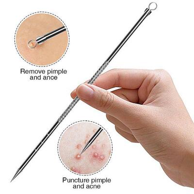 Acne Needle Remove Blackhead Blemish Pimple Comedone 4pcs/Se