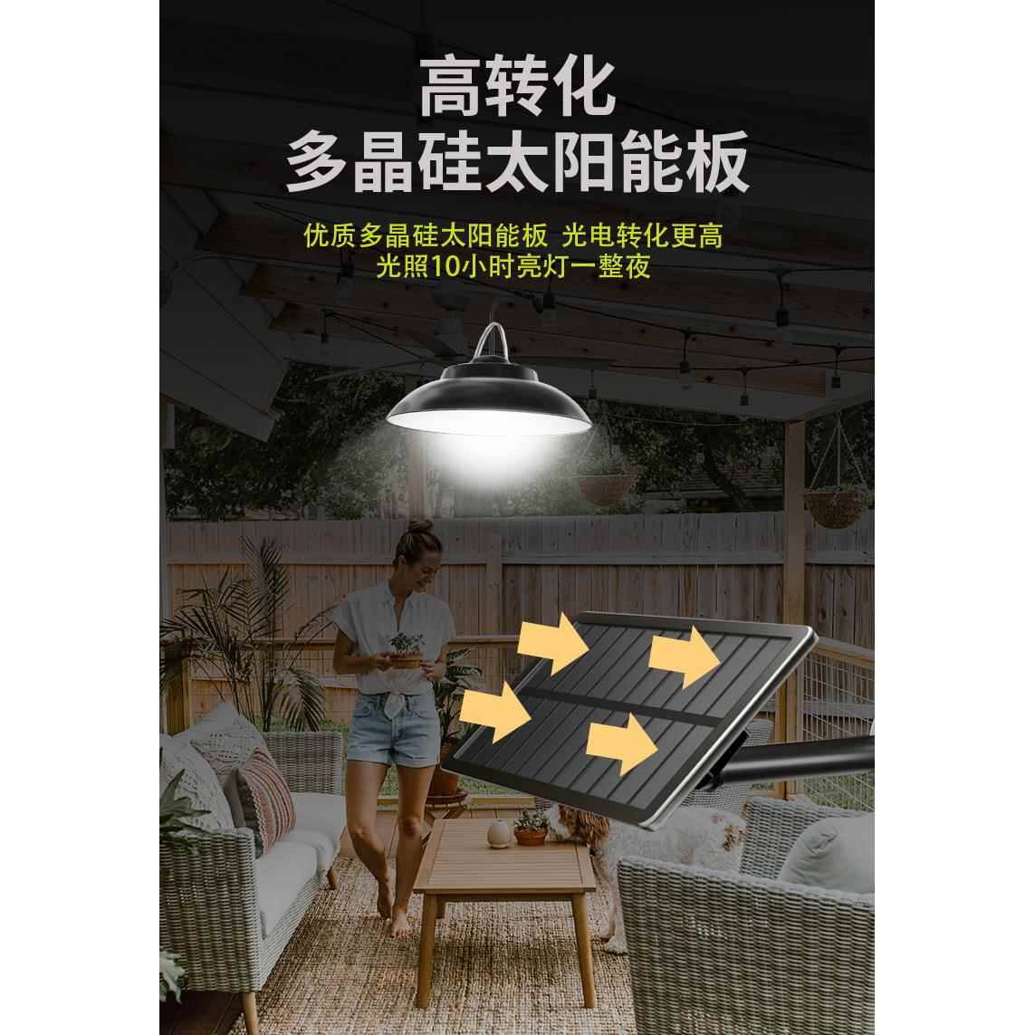 D阳能灯摇控三色调光灯走廊灯户外庭院灯楼道Q2011034L室内太太阳
