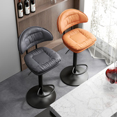 吧台椅现代简约旋转高脚凳家用靠背酒吧椅子收银台升降轻奢吧凳