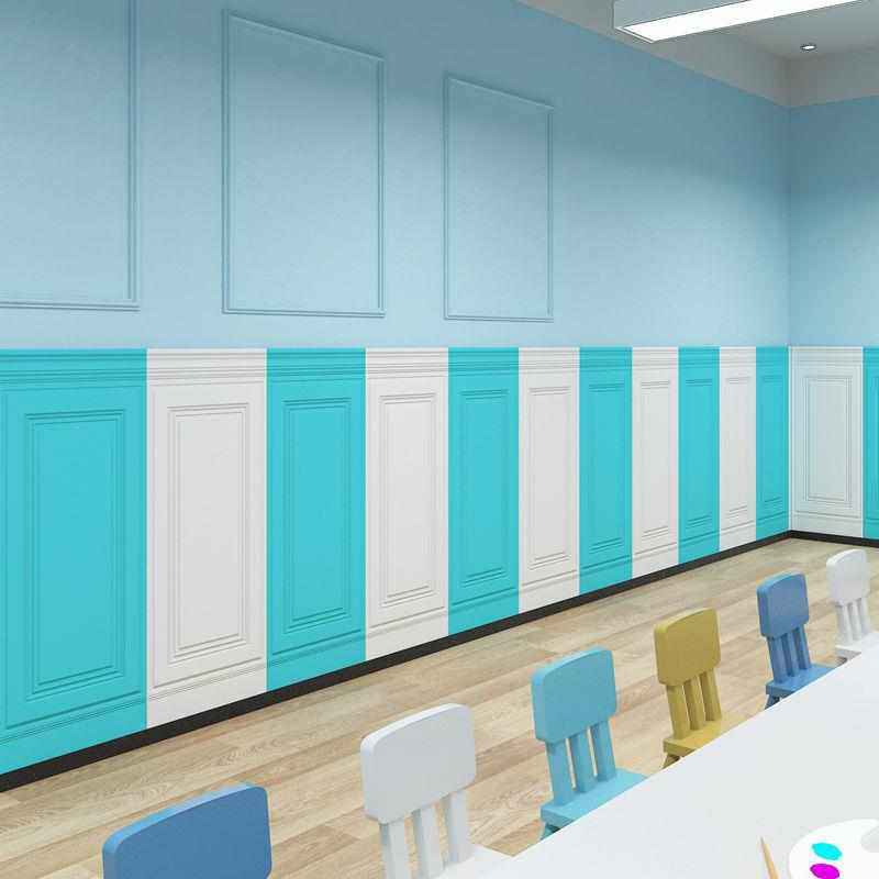 3D立体墙贴幼儿园墙裙防撞软包墙围装饰培训班儿童护墙板自粘墙纸