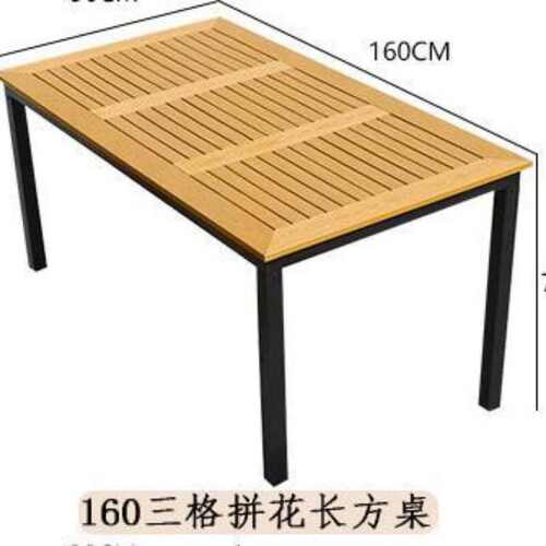 户外休闲家具防晒木防雨室外桌椅长桌阳台桌椅实木商用组合塑庭院