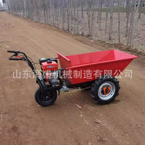 山地运输车汽油自走式灰斗车手掀斗汽油机小推车