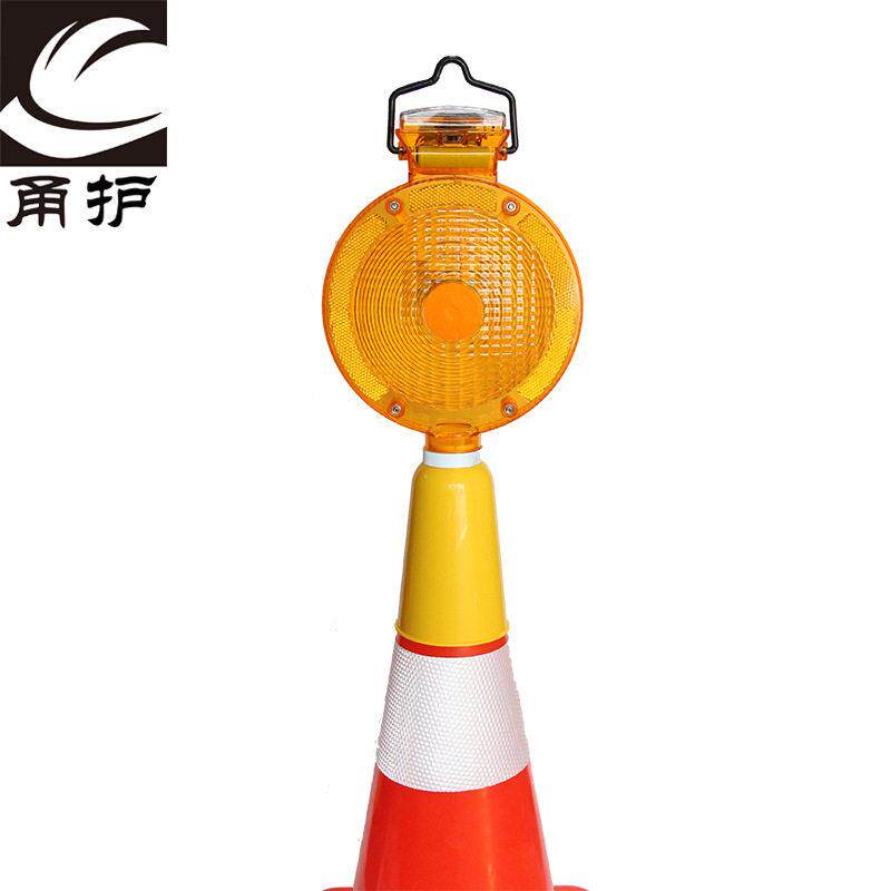 工厂热销6LED爆闪警示灯太阳能警告灯手持式交通路障夜间安全施工