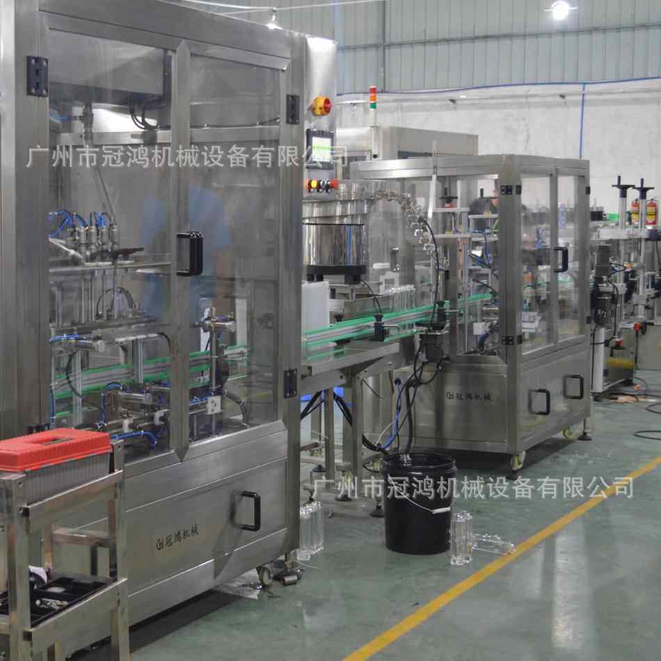 全自动液体定量灌装旋盖一体机瓶装保健酒水灌装上盖机分装