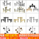 现代北欧分子结构可堆叠烛台摆件软装 轻奢家居客厅茶几蜡烛台套装