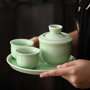 二两古法白酒温酒杯套装 温酒器黄酒烫酒壶家用陶瓷暖酒热酒壶老式