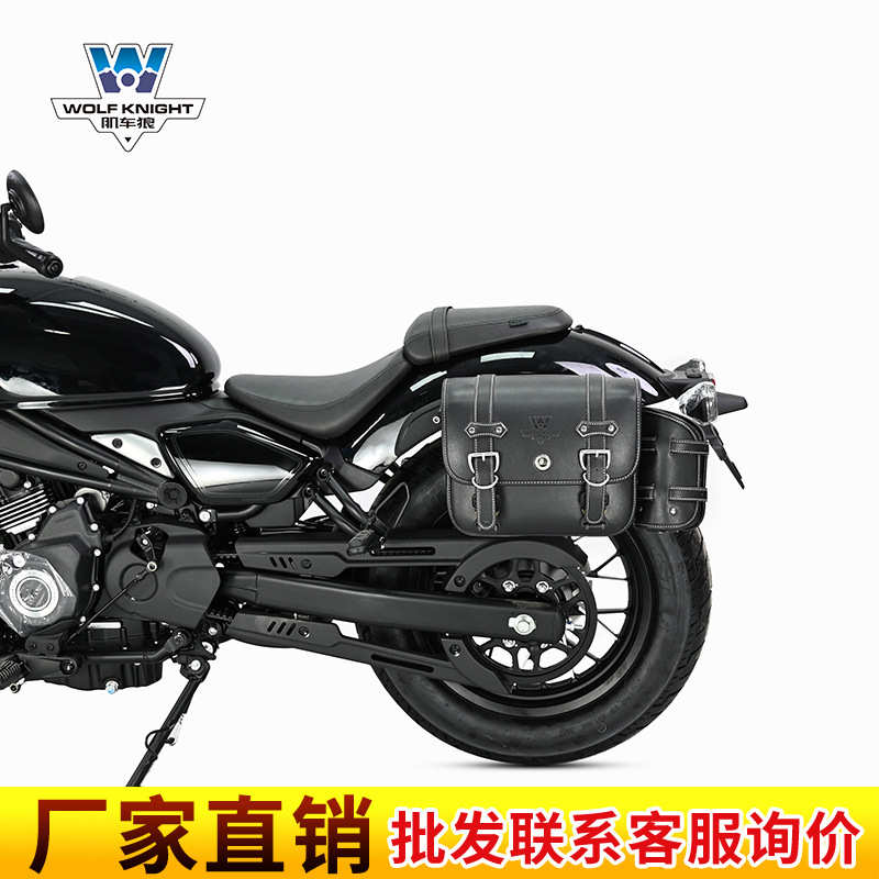 肌车狼适用于春风450CLC边包侧边包复古边箱改装头盔包带快拆专用